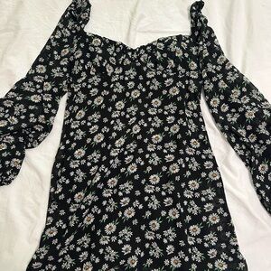 Princess Polly Long Sleeve Dress in Elegant Black